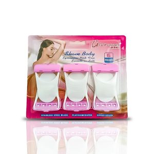 Glamorous Face 6 Pieces Shave Body Razor For Women